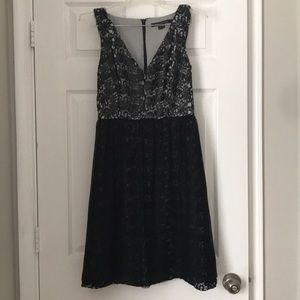 NWOT FCUK Black Flared Party Dress